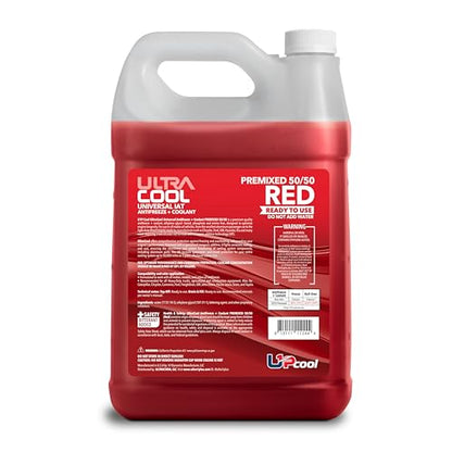 UltraCool Antifreeze Coolant Universal Engine 50/50 Red 1 Gallon