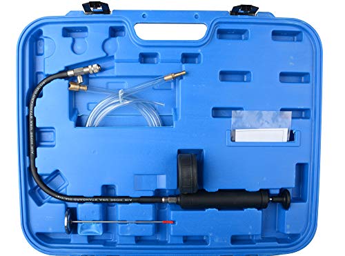 DAYUAN 28Pcs Universal Radiator Pressure Tester Kit Coolant Pressure Tester - color: Blue