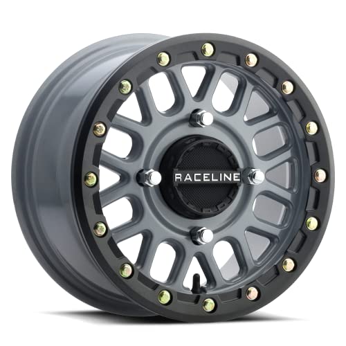 Raceline Wheels A93SG PODIUM UTV/ATV Wheel Stealth Grey 15x6" 4x156", 40 mm offset/(5.07"B/S) - color: STEALTH GREY, size: 15x6" inches, 4X156, 40/5.07"