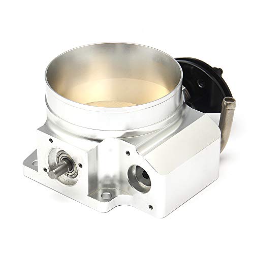 92mm Throttle Body Assembly Compatible with LS LS1 LS3 LS6 LSX Engine 4 Bolt Aluminum Silver - size: 92MM Silver