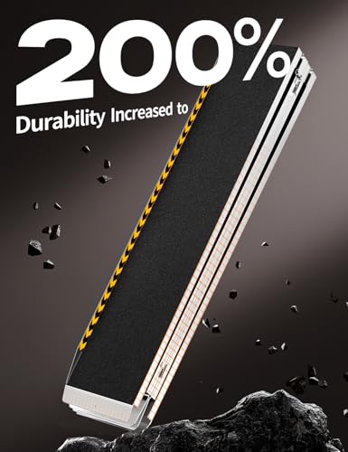 FACHNUO 12FT Wheelchair Ramp with Support Legs, Adaptive Rotatable Tailgat - size: 12FT(Using height 12-36'')