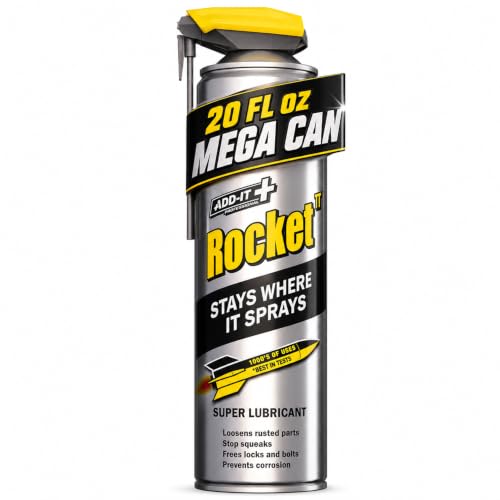 Multi-Purpose Lubricant Spray, 20 Fl Oz - Super Penetrating Oil & Anti-Corrosion Spray for Rusted Bolts, Tools, Bikes & Garden Equipment, Water-Resistant Protective Coating - 600ml Mega Can - size: 20 fl oz (Pack of 1)