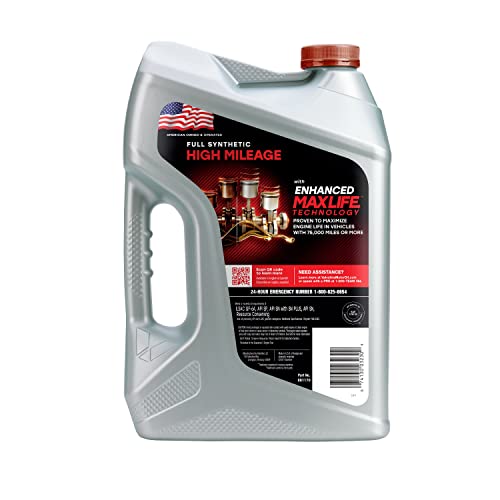 Valvoline Full Synthetic High Mileage with MaxLife Technology SAE 10W-30 Motor Oil 5 QT (Pack of 2) - size: 5 qt (Pack of 2), style: Full Synthetic High Mileage