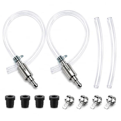 14 Pcs Brake Bleeder Hose Kit,2 Sets One Person Brake Fluid Bleeder Kit, Brake Bleed Hose, Brake Bleeder Check Valve Kit with One Way Check Valve, Tube Bleeding Tool Kit for Motorbike Car Bike