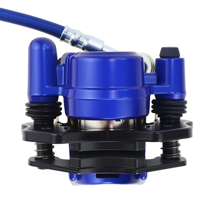 PRO BAT Rear Brake Master Cylinder Caliper With Brake Pad Assembly - color: Blue