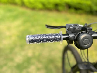 Bike Grips Bicycle Handlebar End Grips Replacement Handle Bar Grips Non-Slip Soft Rubber Protector for Mountain Bike Tricycle Wheel Chair - color: CLEAR