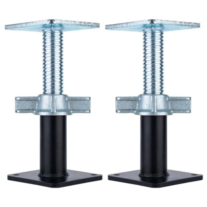 2 Pack Adjustable Support Jack Lightweight Steel Bracing and Jack Posts - 6.5" - 10" Adjustment Range Adjustable Jack for Temporary Support Suitable for Small Space, Underpasses, Attics, Decks - size: 6.5-10