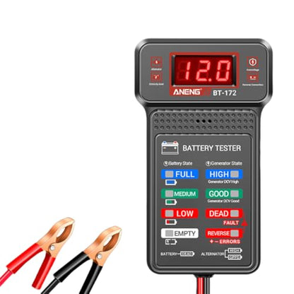 12V Car Battery Tester, Car Alternator Charging System Analyzer