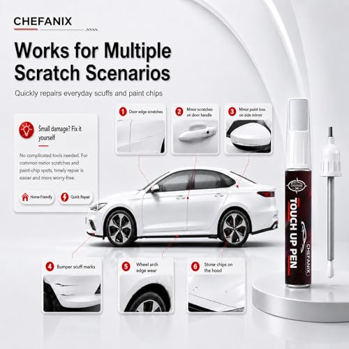 Touch Up Paint Pen for Tesla Model 3/Y/S/X (Quicksilver(PN00))–Exact Color Match Car Paint Scratch Repair, 2-in-1 Brush & Pen, DIY Chip & Scratch Fix,Automotive Scratch Repair Pen - color: Quicksilver(PN00)