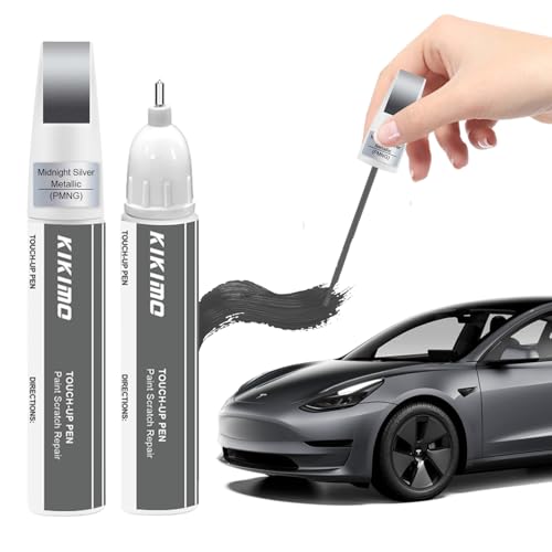 KIKIMO for Tesla Touch Up Paint(Midnight Silver Metallic(PMNG)) - color: Midnight Silver Metallic(PMNG)