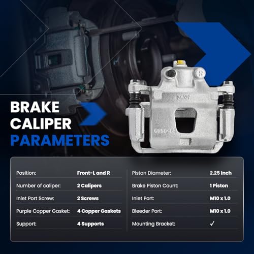 Front Brake Caliper Assembly for INFINITI I30 1996-1997 3.0L V6 - size: Front [19-B1218 & 19-B1219]