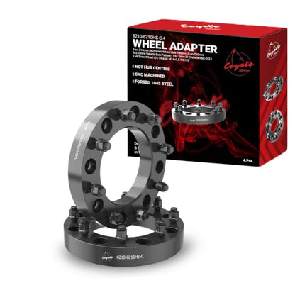 Wheel Accessories Parts 2 Pcs Wheel Spacers Adapters 8 on 210mm 1.50 Thick 154.2mm Hub M14x1.5 14x1.5 Thread Stud Fits Chevrolet Silverado GMC Sierra 3500HD (Dually) - size: No Lip, style: 1.50" Steel (2 Pack)