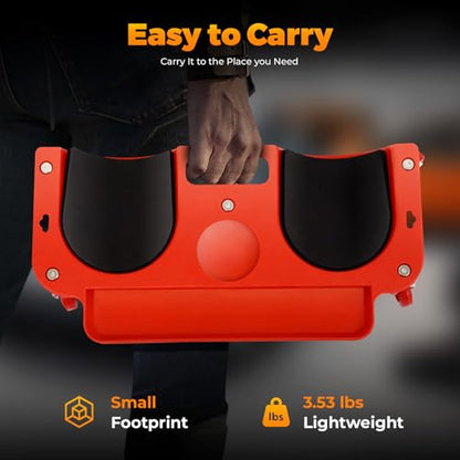 Rolling Creepers, Ergonomic Kneeling Cushion Mat Protector with Wheels, Mobile Knee Support Slider for Construction, Auto Repair, Gardening, Floor Tiling, Maintenance Work