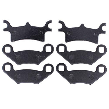 MOTOKU Front and Rear Brake Pads for Polaris Magnum 330 Scrambler 500