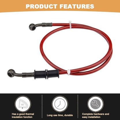 Motorcycle Hydraulic Brake Oil Hose,60cm Universal Clutch Oil Pipe - size: 60cm