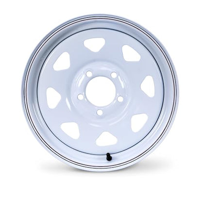 Free Country Trailer Tire Wheel ST205/75D15 6-Ply 101L 5X5 White Spoke Rim - size: ST205/75D15 /6PR /5X5