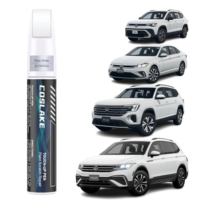 Car Touch Up Paint(Pure White(LC9A/0Q)) for Volkswagen - color: Pure White(LC9A/0Q) for 2024 Tiguan/2025 Atlas/2025 Jetta/2025 Jetta GLI/2025 Taos/2025 Atlas Cross Sport/2024 ID.4/2024 Golf R