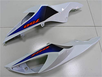 YTL Blue white Full Fairing Fit for Suzuki 2011-2026 GSXR 600/750 - color: 019 Blue white
