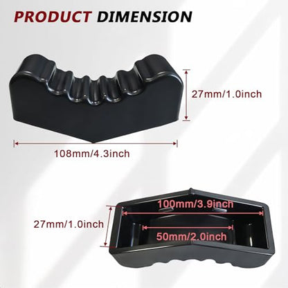 6Ton Car Jack Stand Rubber Pad Slotted Lift Floor Adapter Repair Tool Frame Rail Pinch Weld Lifting Universal Repair Tools Safety Grip Pads (Pack of 4) - color: Black, size: 6 Ton (Pack of 4)