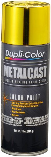 Dupli-Color (EMC202007-6 PK) Yellow Anodized Coating - 11 oz. Aerosol, (Case of 6) - color: Yellow, size: 11 Ounce (Pack of 6)