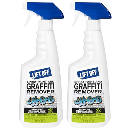 Lift Off Spray Paint & Graffiti Remover, 22 fl oz, 41101 (Pack of 2) - size: 22 Fl Oz (Pack of 2)