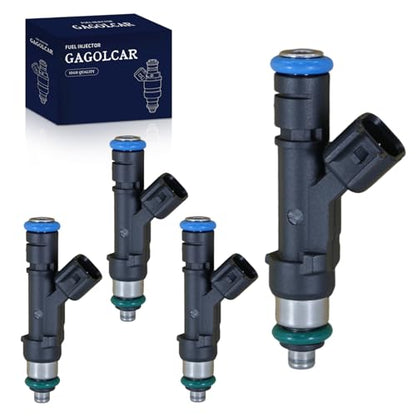 4-Pack Fuel Injectors Set | Compatible with Ford Escape Fusion Transit Connect Lincoln MKZ Mazda Tribute Mercury Milan Mariner 2.5L L4| Replaces FJ999 9E5Z9F593A CM5152 - size: 4 X FJ999