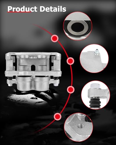 cciyu Front Right 18-B4728 Disc Brake Caliper With Bracket - size: Front Right[18-B4728]