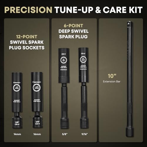 Digital Torque Wrench 3/8 Drive, 5.0-99.6 ft.lb ±1% Accuracy Electronic Torque Wrench Set with Buzzer and LED Inch Pound Torque Wrench with Spark Plug Socket for Car Repair Automobile Desert Tan - size: 3/8 Drive 6.8-135 N.m