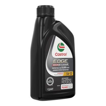 Castrol EDGE High Mileage 5W-30 Advanced Full Synthetic Motor Oil, 1 Quart, Pack of 6 - size: 1 Quarts (Pack of 6)
