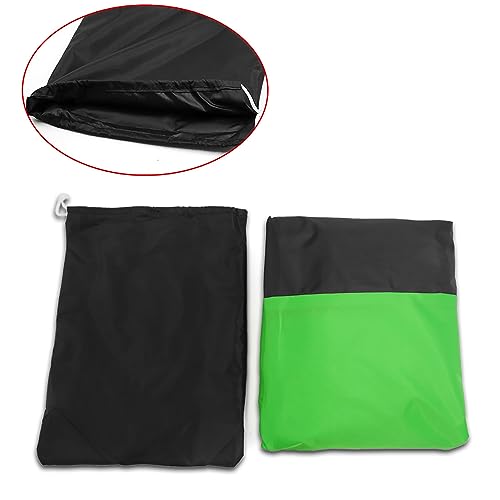 uxcell XL 190T Dust Protector Scooter Motorcycle Cover 96inch for BMW - color: Black Green, size: X-Large