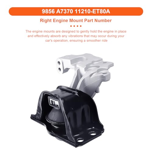 Engine Motor Mount Set & Trans Mount,Replaces A7392 A4352 A4351 A7370 - size: Nissan Rogue 08-13/Select 14-15 L4 2.5L