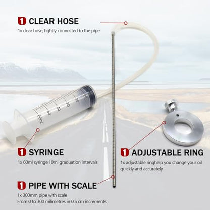 Motorcycle Fork Service Tool Kit, Fork Oil Level Tool, Fork Spring Compressor and Damper Rod Bleed Tool