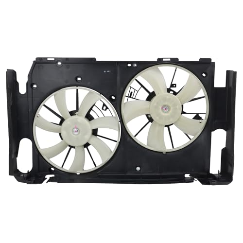 TRQ Radiator Dual Cooling Fan Assembly - style: RFA73772