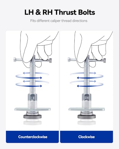 OMT 24pc Brake Caliper Compression Tool with Adapters & Hangers, Sandblast - size: Classical