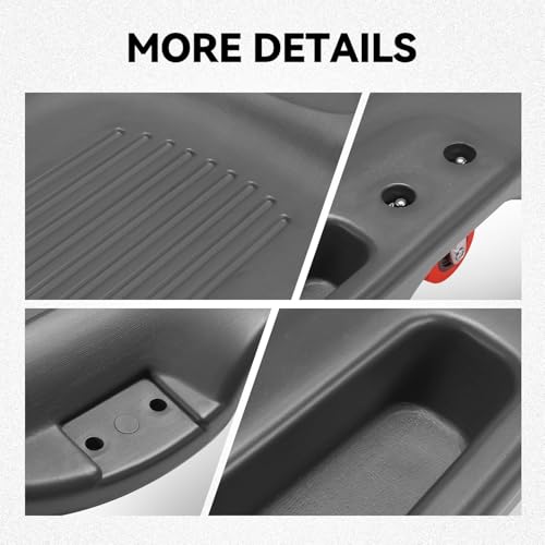 Auto Dynasty 38 in Low-Profile Under-Car Rolling Mechanic Creeper, Gray - color: Gray