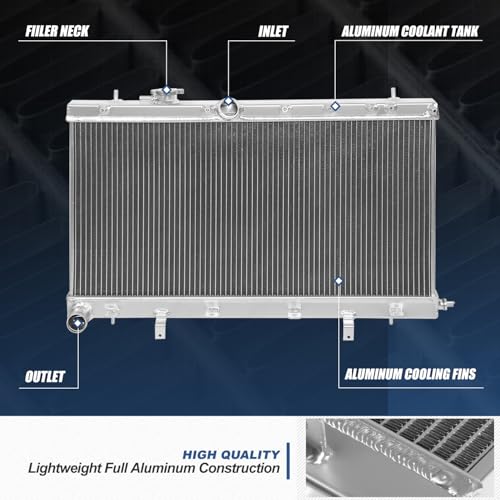 Auto Dynasty Radiator for 2002-2007 Subaru Impreza MT