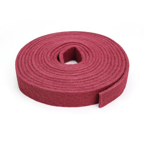 Maroon Scuff Pad Roll 2" x 30 ft - General Purpose Surface Prep for Auto Body, Woodworking & Paint - color: Maroon, style: 2 Inches * 30 Feet