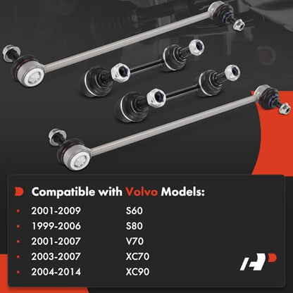 A-Premium Front & Rear Sway Bar Link Stabilizer Bar End Link Kit