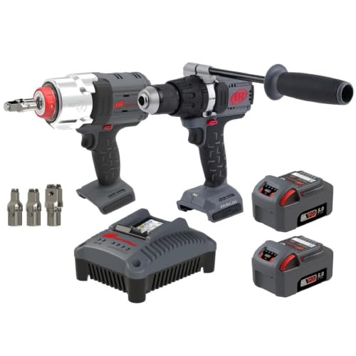 Ingersoll Rand IQV20-2DWDXS 20V Cordless Combo Tool Kit with Charger - style: D5241 and W7153 Combo Kit