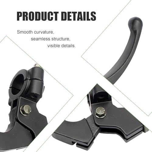 2 PCS Bike Brake Levers, Clutch Lever, Clutch Brake Handle Levers Perch, Compatible with Honda CRF50 XR50 (Black)