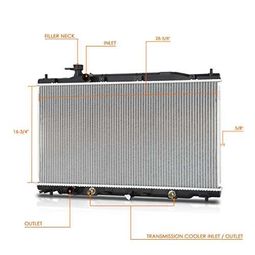 DPI-13161 OE Style Full Aluminum Radiator Compatible with 10-11 Honda CR-V JDM - color: 10-11 Honda CR-V Japan Model