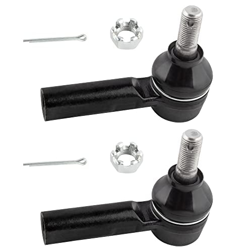 EV302 ES2382 Front Inner & Outer Tie Rod Ends for Geo Prizm 1993-1996 Manual Steering Toyota Corolla 1993-1997, Pack of 4