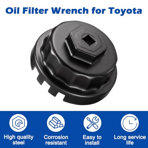 Oil Filter Wrench 64mm 14-Flute for Toyota Lexus Scion with 4 Slots