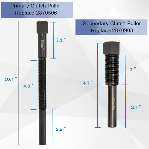 ReluxGo Primary & Secondary Polaris Clutch Puller Removal Tool Fit for Polaris ATV 1985-2009 Replace 2870506 2870903 (OEM Standard Size) - size: 2870506&2870903