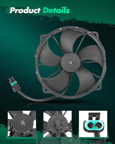 SCITOO Radiator Cooling Fan Assembly compatible with Polaris - size: VA75-A101-90A
