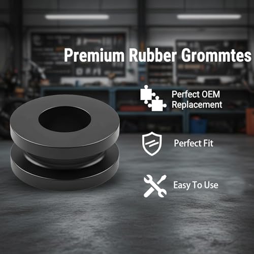 Rubber Grommets M6 Small Rubber Grommets Kit, 10 PCS Motorcycle Fairing Grommet Replacement for Cowling Mounting (10)