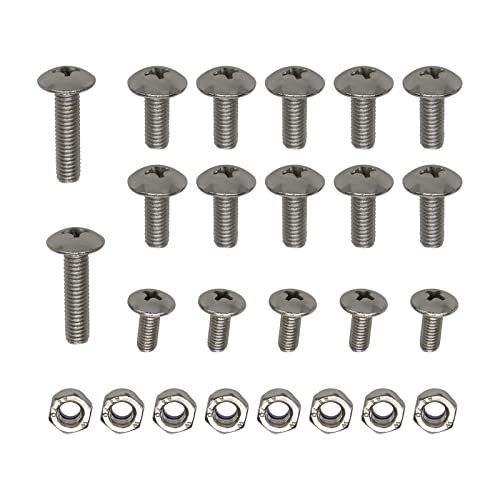 Motorcycle Fender Bolt Screw Nut Mount Kit Replacement for Yamaha Banshee 350 YFZ 350 1987-2006 ATV Bolts Guards Screws Bolts 25 Piece, Replace 90149-06306 90150-06037 90154-05013