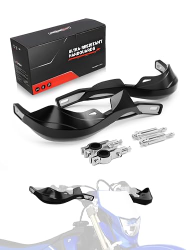 JFG RACING Dirt Bike Handguards Universal for 7/8" and 1 1/8" Handle Bar - color: black