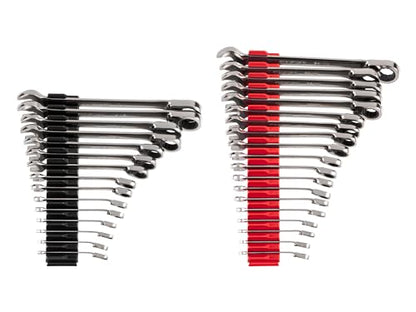TEKTON Reversible Ratcheting Combination Wrench Set, 34-Piece | WRC94305 - size: 34-Piece (1/4-1 in., 6-24 mm), style: Modular Wrench Organizer