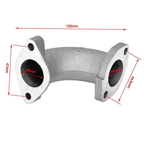 HIAORS 26mm Intake Manifold for Lifan Zongshen YX SSR Apollo Dirt Bike ATV